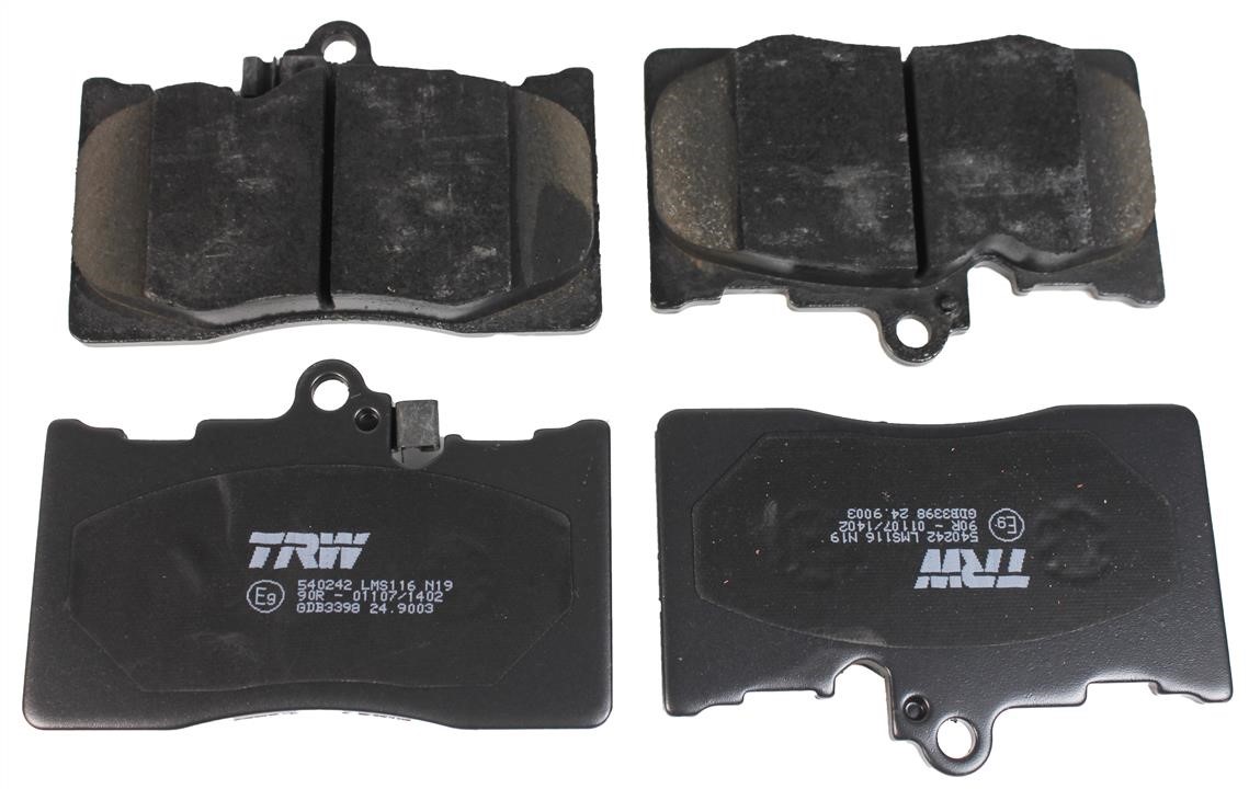 TRW GDB3398 TRW COTEC disc brake pads, set GDB3398