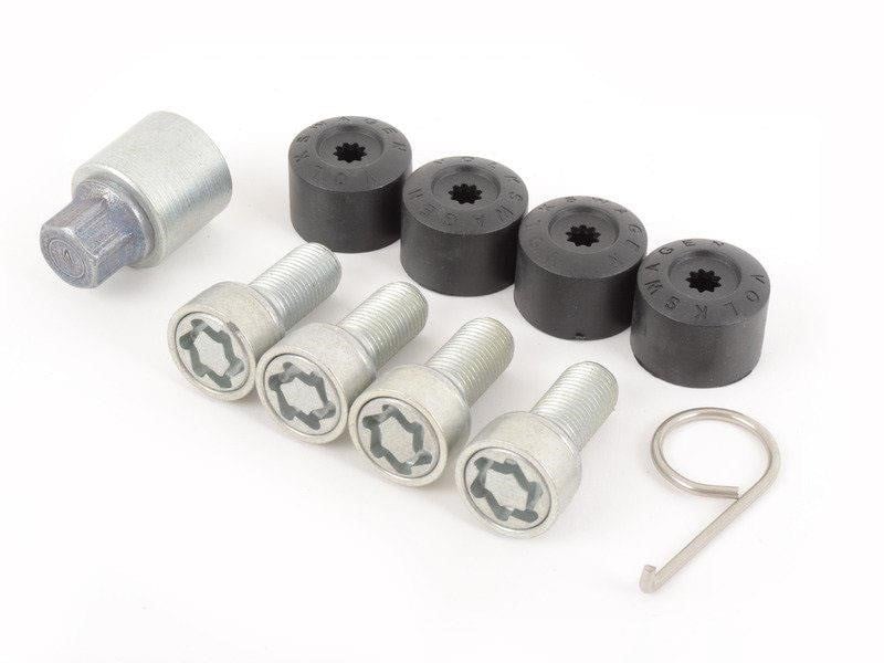 1K0698137A VAG Secret Bolt for Wheel, set (4 bolts &amp;amp; key)