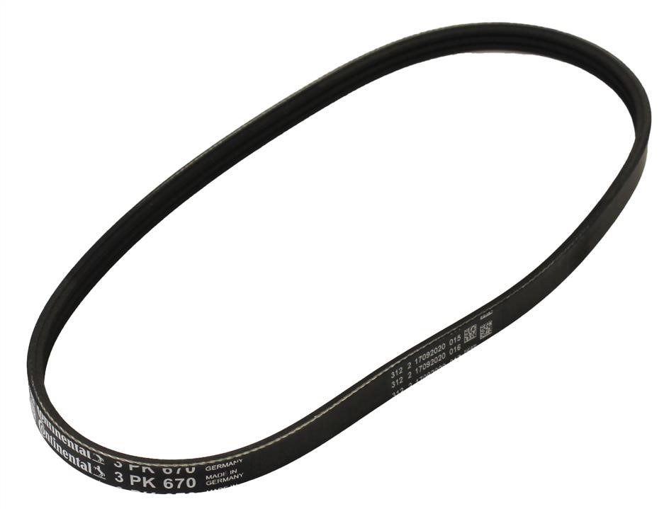 Contitech 3PK670 V-ribbed belt 3PK670 3PK670