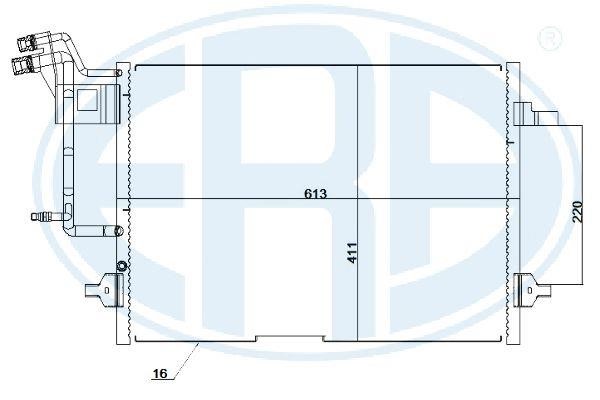 Aircon condenser Land Rover: 667216 Era AC Condenser