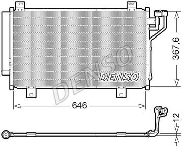 Aircon condenser Mazda 6: DCN44012 DENSO AC Condenser