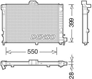 DENSO DRM25010 Radiator, engine cooling DRM25010