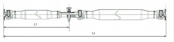 GKN-Spidan 28204 Propeller shaft 28204