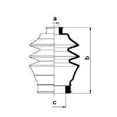 GKN-Spidan 83976 Tie rod boot, set 83976