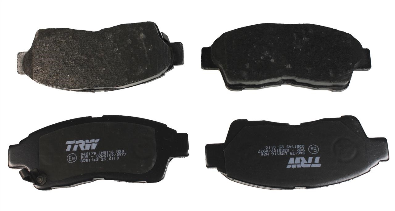 TRW GDB1143 TRW COTEC disc brake pads, set GDB1143