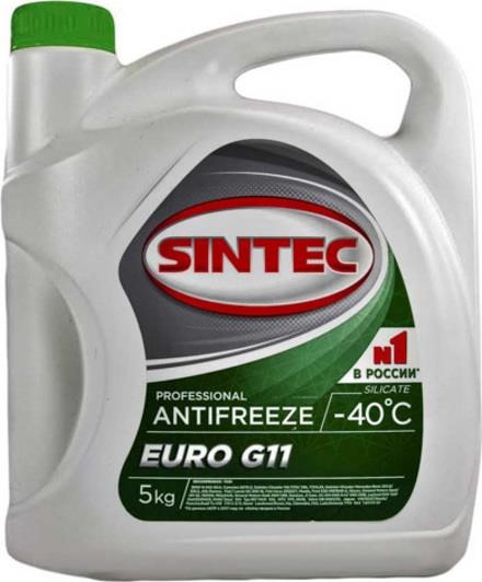 Sintec 800523 Antifreeze Sintec Antifreeze EURO G11 -40°C, green,5 kg 800523