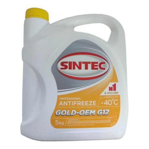 Sintec 800526 Antifreeze Sintec Antifreeze GOLD G12, yellow, 5 kg 800526