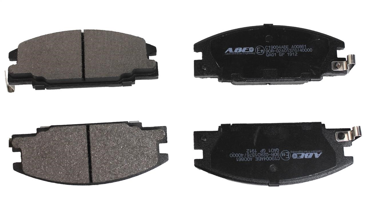 ABE C19004ABE Front disc brake pads, set C19004ABE