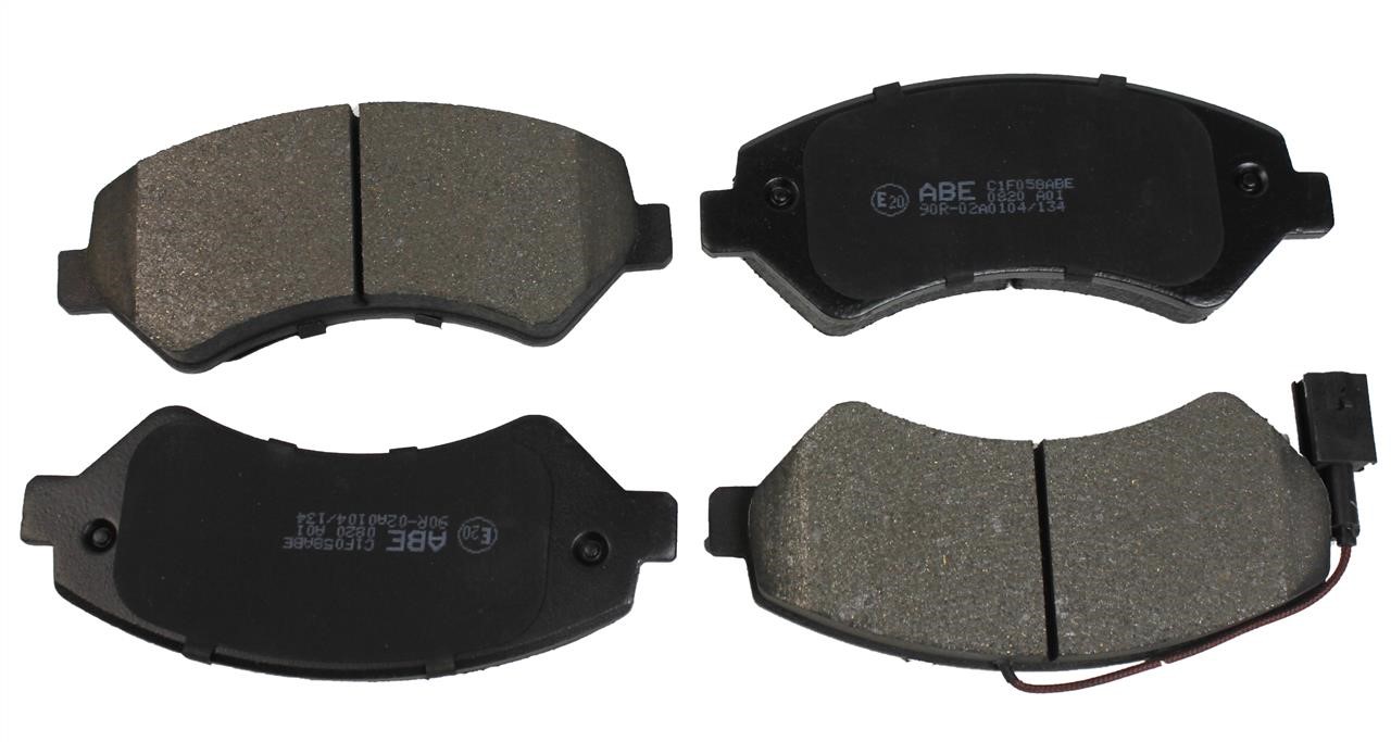 ABE C1F058ABE Front disc brake pads, set C1F058ABE
