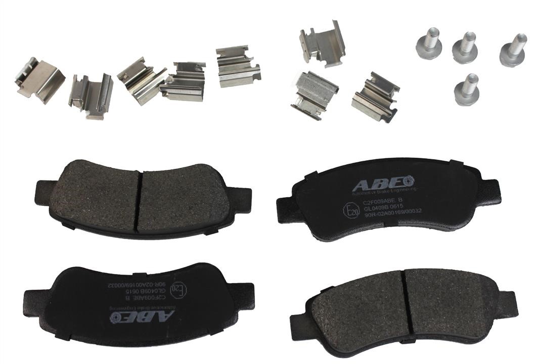 ABE C2F009ABE Rear disc brake pads, set C2F009ABE