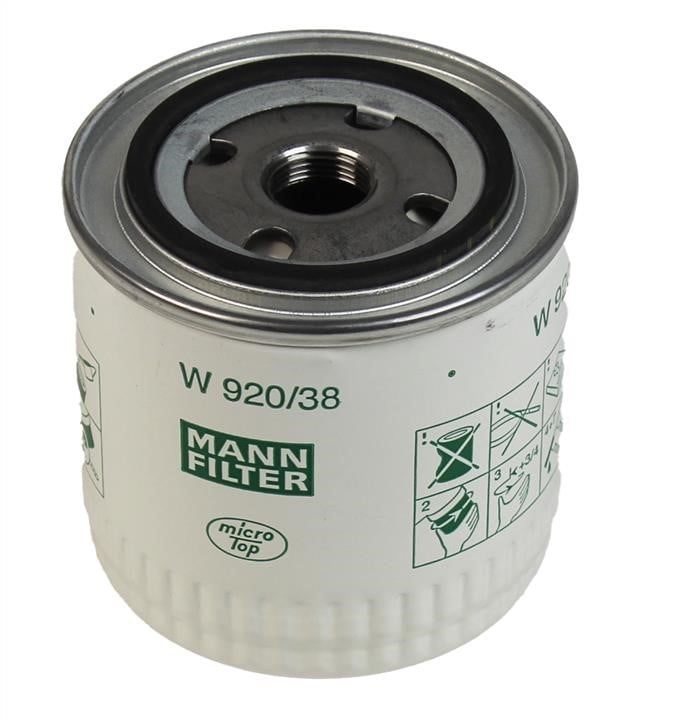 Mann-Filter W 920/38 Oil Filter W92038