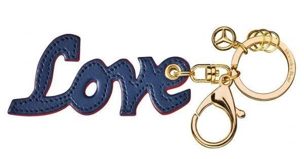 Mercedes B6 6 95 3619 Mercedes-Benz Love Key Ring Blue B66953619