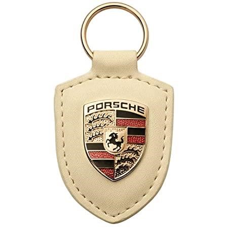 Porsche WAP 050 096 0E Porsche Crest Key Ring White WAP0500960E
