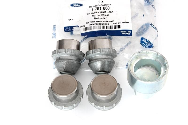 1751660 Ford Secret Nuts 4 pcs. &amp;amp;amp; Secret Key 1pc