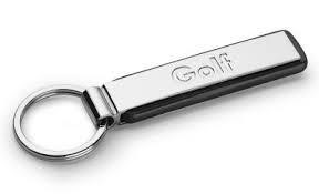 VAG 000 087 010 R YPN Volkswagen Golf Key Chain Pendant Silver Metal 000087010RYPN