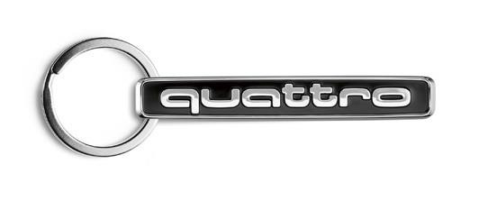 VAG 318 140 090 0 Audi Quattro Key Ring Black 3181400900