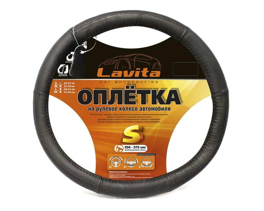 Lavita LA 26-B305-1-S Steering wheel cover leather black S (35-37 cm) LA26B3051S