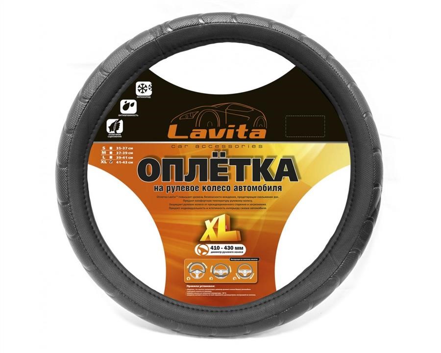 Lavita 26-23825-1-XL Steering wheel cover black (41-43cm) 26238251XL