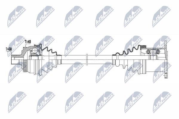 NTY NPW-AU-019 Drive shaft NPWAU019