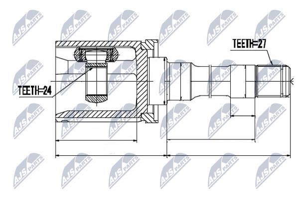Constant Velocity Joint (CV joint), internal NTY NPW-BM-014