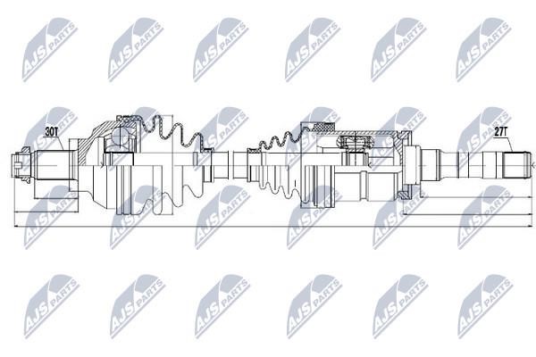 NTY Drive shaft right – price [object Object] PLN