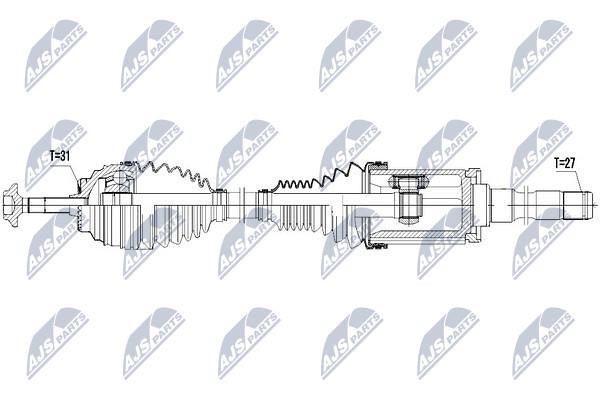 Drive shaft right NTY NPW-BM-027