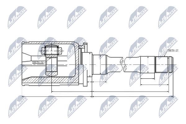 CV joint NTY NPW-BM-033