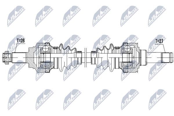 Drive shaft right NTY NPW-BM-048