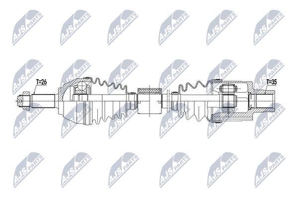 Axle shaft Mini Mini Paceman: NPWBM123 NTY Drive shaft right