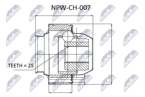 CV joint NTY NPW-CH-007