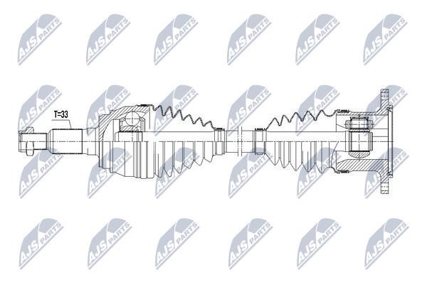 Axle shaft Cadillac: NPWCH072 NTY Drive shaft