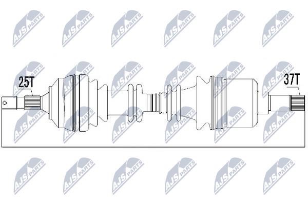 CV axle Citroen C5: NPWCT016 NTY Drive shaft