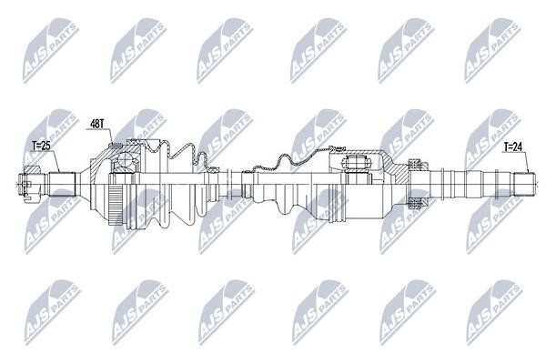 NTY Drive shaft right – price 258 PLN