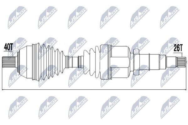 NTY Drive shaft right – price 300 PLN