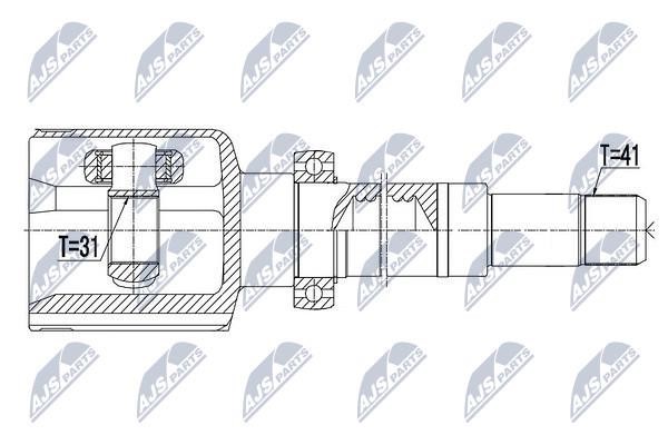 Constant Velocity Joint (CV joint), internal NTY NPW-FR-059