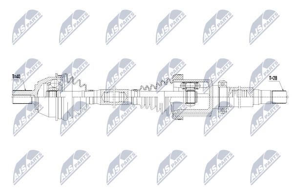 NTY Drive shaft right – price 292 PLN