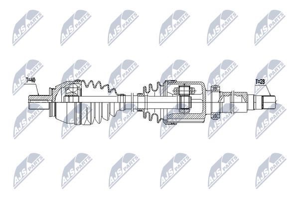 NTY NPW-FR-086 Drive shaft right NPWFR086