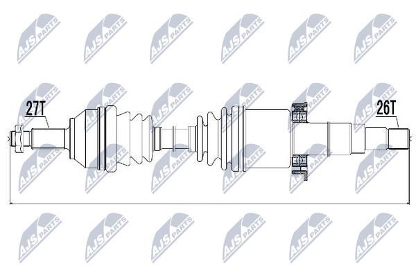 NTY Drive shaft right – price 300 PLN