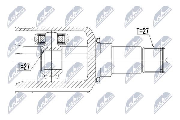 Constant Velocity Joint (CV joint), internal NTY NPW-ME-043