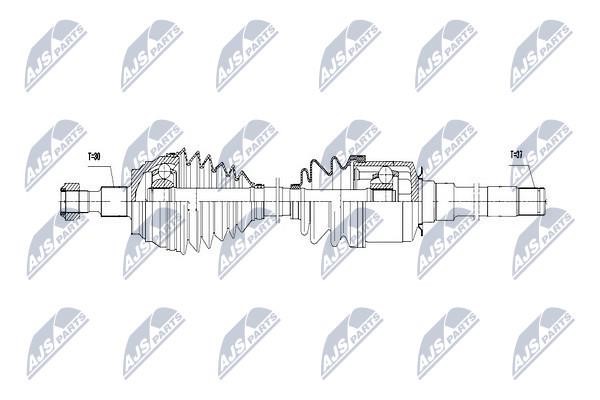 Drive shaft right NTY NPW-ME-048