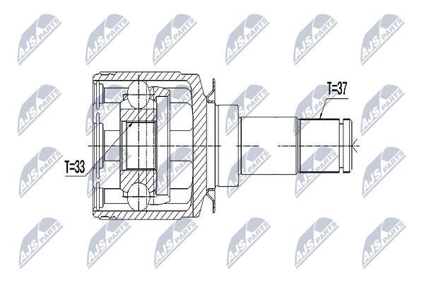 Constant Velocity Joint (CV joint), internal NTY NPW-ME-053