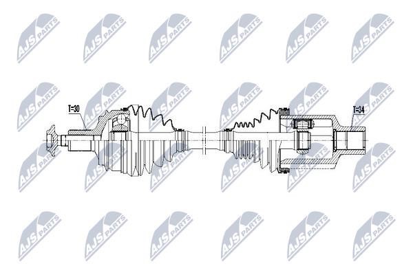 Drive shaft left NTY NPW-ME-070