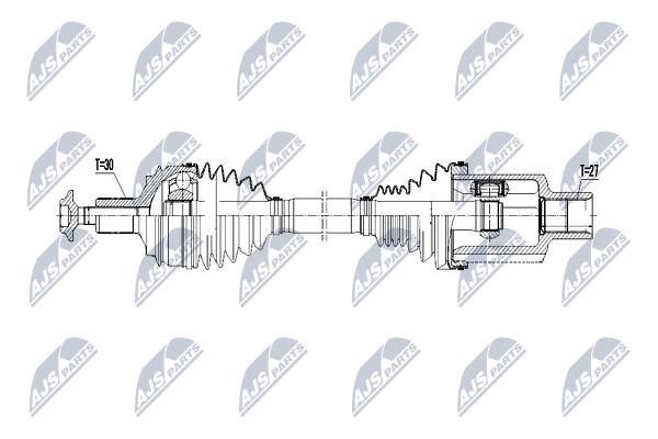 NTY Drive shaft left – price 221 PLN