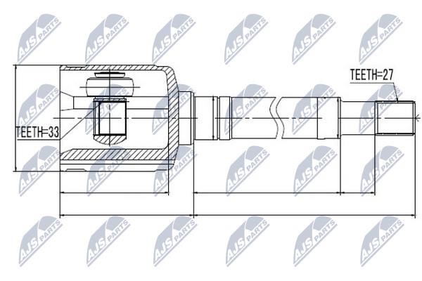 CV joint NTY NPW-NS-033