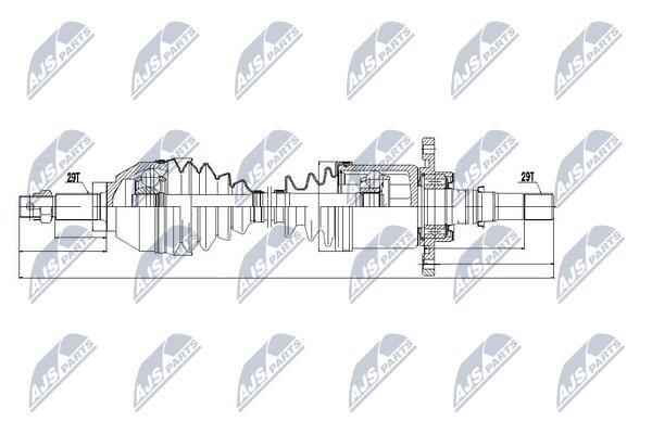 NTY Drive shaft right – price [object Object] PLN
