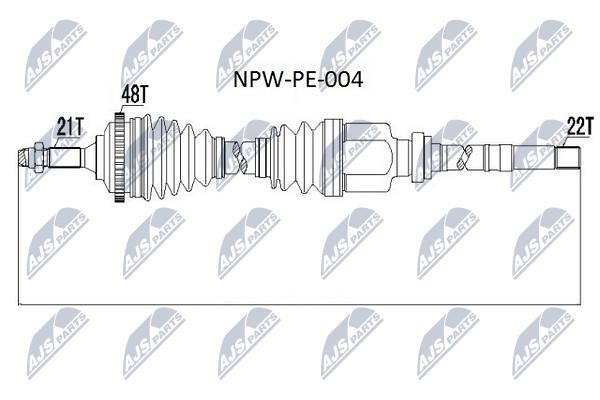 NTY Drive shaft right – price [object Object] PLN