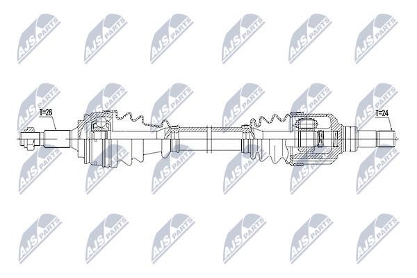 NTY NPW-PE-049 Drive shaft right NPWPE049