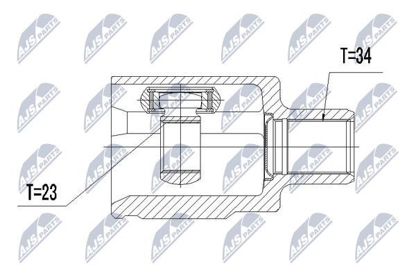 Constant Velocity Joint (CV joint), internal NTY NPW-PL-030