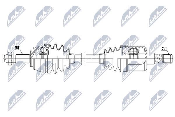 NTY Drive shaft left – price 209 PLN