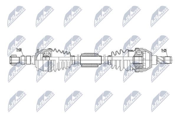 NTY NPW-PL-071 Drive shaft right NPWPL071